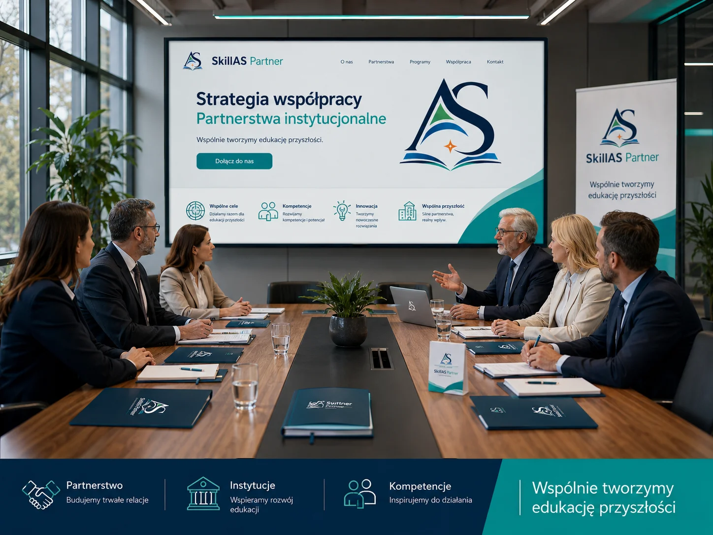 Partnerzy lokalni podczas spotkania projektowego